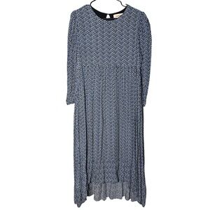 Louche Size 10 Kenny Geostar Long Sleeve Midi Dress